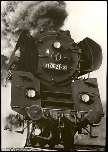 Ansichtskarte  Verkehr/KFZ - Eisenbahn/Zug/Lokomotive 01 521 Rampe 1978