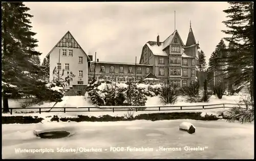 Ansichtskarte Schierke FDGB-Ferienheim "Hermann Gieseler" 1965
