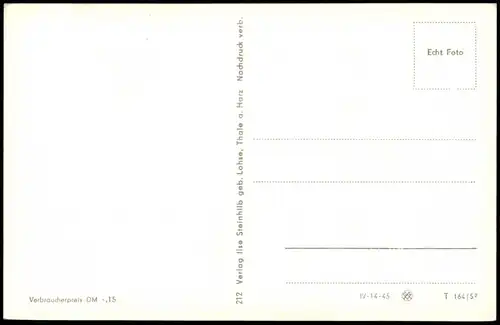 Ansichtskarte Treseburg Panorama-Ansicht Bodetal Harz 1957