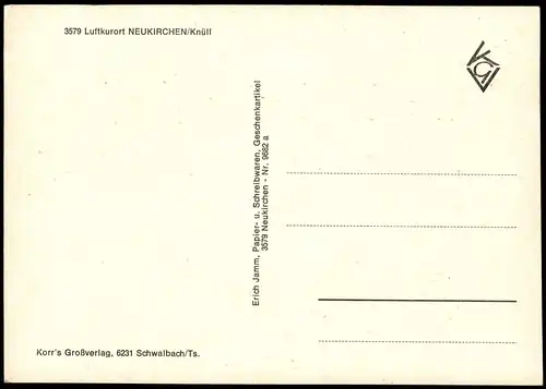 Ansichtskarte Neukirchen (Knüll) Totale 1956