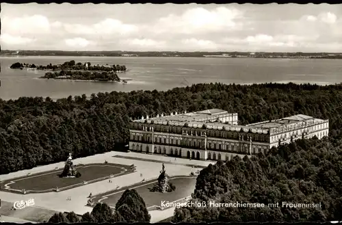 Ansichtskarte Herrenchiemsee Luftbild 1965