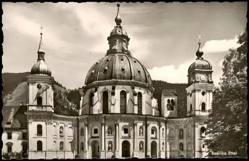 Ansichtskarte Ettal Basilika - Fotokarte 1962