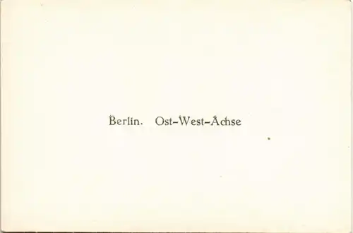 Sammelkarte Berlin Ost-West-Achse 1953