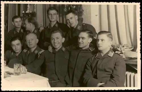 Militär 2.WK (Zweiter Weltkrieg) Soldaten Weihnachtsfeier 1939 Privatfoto