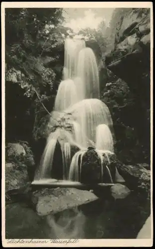 Lichtenhain-Sebnitz Lichtenhainer Wasserfall, Waterfall, River Falls 1928