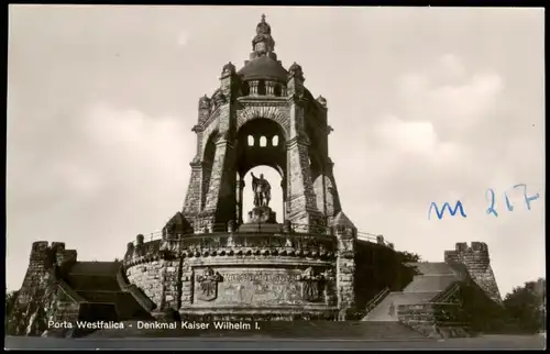 Ansichtskarte Porta Westfalica Kaiser-Wilhelm-Denkmal I. 1960
