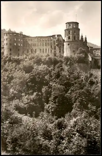 Ansichtskarte Heidelberg Heidelberger Schloss (Castle Building) 1955