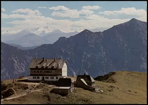 Spitzingsee-Schliersee Rotwandhaus Blick zum Großvenediger und Sonnwendjoch 1960