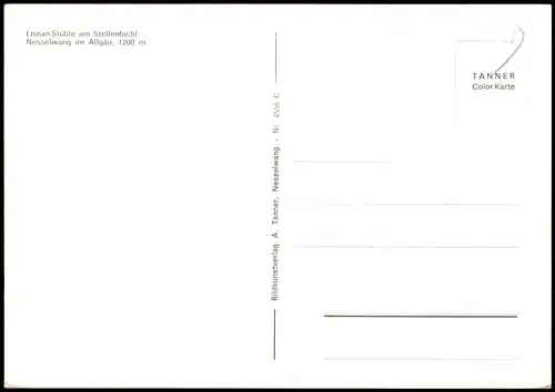 Nesselwang Enzian-Stüble am Stellenbichl im Allgäu, Mehrbildkarte 1975