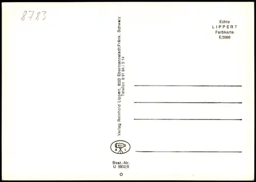 Hammelburg Mehrbildkarte mit 4 Ortsansichten; Ort Fränkische Saale 1975