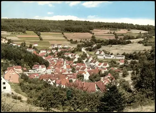 Ansichtskarte Heigenbrücken Panorama-Ansicht; Ort im Spessart 1970