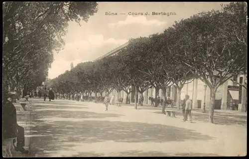 Postcard Bône (Annaba) Algerien Cours J. Bertagna 1912