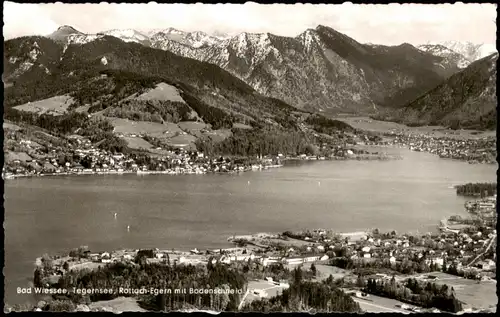 Ansichtskarte Bad Wiessee Tegernsee, Rottach-Egern mit Bodenschneid 1962