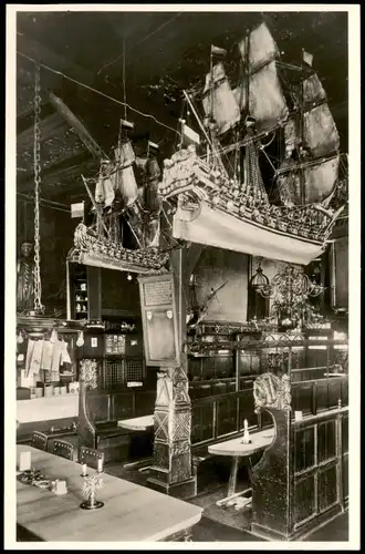 Ansichtskarte Lübeck Schiffergesellschaft Inneres Innenansicht 1940