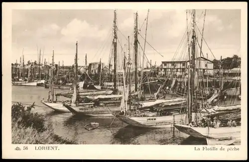 Lorient Lorient (An Oriant) La Flotille de pêche; Fischerei-Flotte 1910