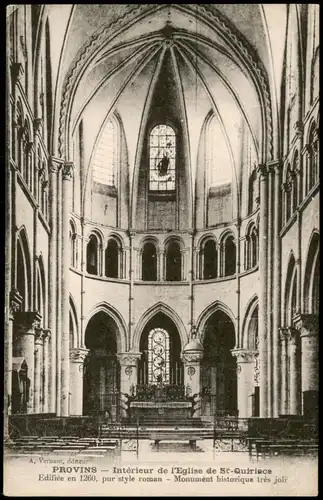 CPA Provins PROVINS Intérieur de l'Eglise de St-Quiriace 1910