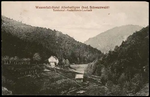Allerheiligen Wasserfall-Hotel Allerheiligen (bad. Schwarzwald) 1921