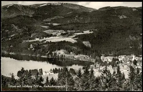 Ansichtskarte Titisee Titisee mit Feldberg im Hochschwarzwald 1950