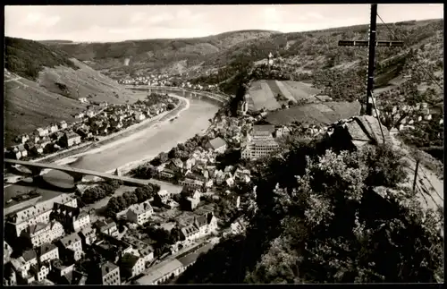 Ansichtskarte Cochem Kochem Blick v.d. Bergstation der Sesselbahnen 1960