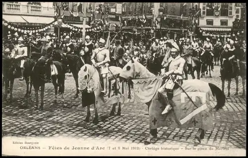 Orleans Orléans Fêtes de Jeanne d'Arc Cortège historique place du Martroi 1912