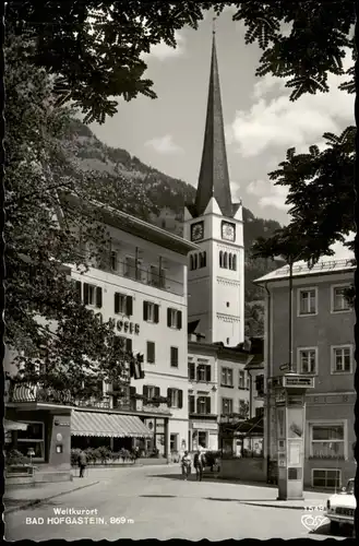 Ansichtskarte Bad Hofgastein Hotel Moser, Telefonzelle 1963