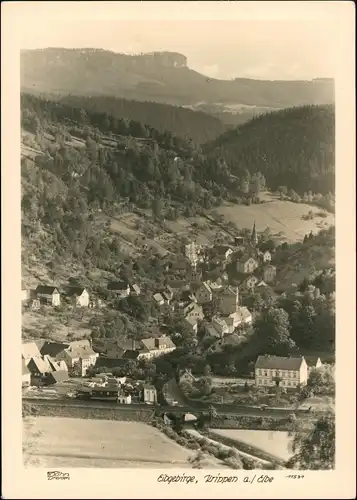 Ansichtskarte Krippen-Bad Schandau Bahnstrecke 1952 Walter Hahn:11531
