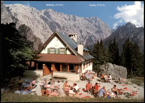 Ansichtskarte Berchtesgaden Wimbachschloß mit Watzmann Westwand 1990