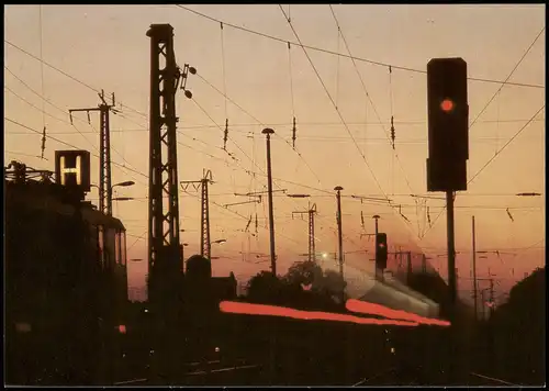 Ansichtskarte  Verkehr/KFZ - Eisenbahn, Nachtexpress 1985