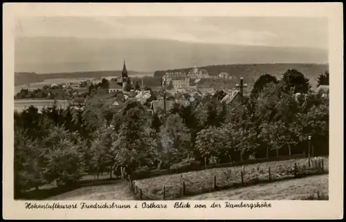 Ansichtskarte Friedrichsbrunn Blick von der Ramberghöhe 1956