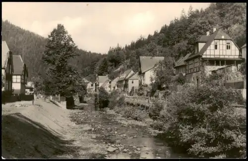 Ansichtskarte Mellenbach-Glasbach Ortsansicht zur DDR-Zeit 1961