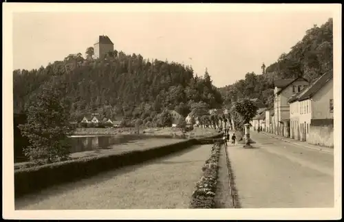Ansichtskarte Ziegenrück/Saale Dr. Reifpromenade zur DDR-Zeit 1955