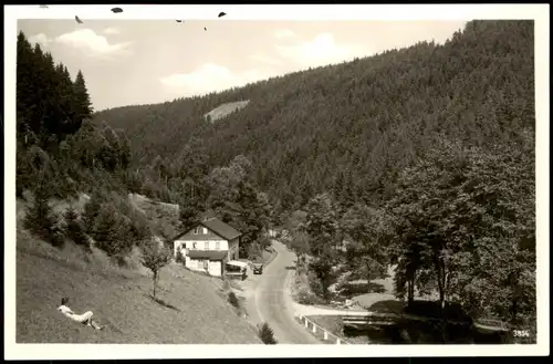 Ansichtskarte .Thüringen Gasthaus Grubersmühle im Sormitzgrund 1953