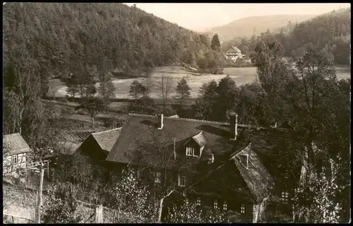 Eisenberg (Thüringen) Blick über die Walkmühle zur Amtsschreibermühle 1962