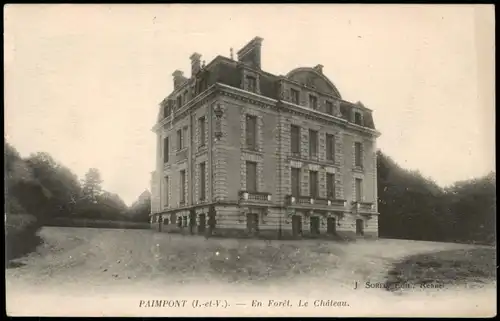 CPA Paimpont En Forêt Le Château (Schloss, Castle) 1917