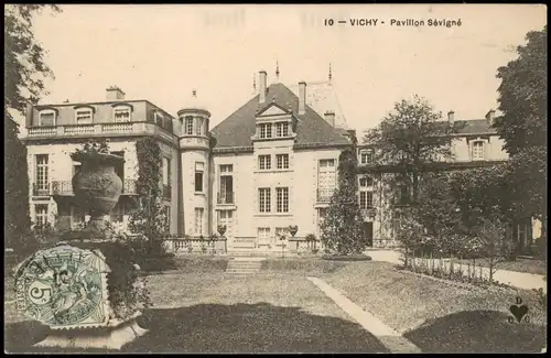 CPA Vichy Pavillon Sévigné 1910