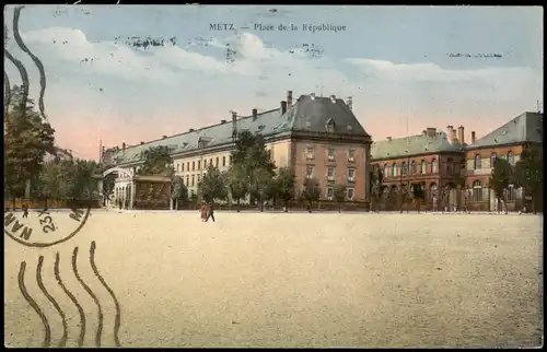 CPA Metz Place de la République 1938