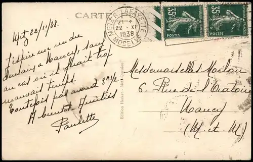 CPA Metz Place de la République 1938