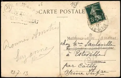 CPA Dauphiné Le Col du Lautaret Le Massif de la Meije 1913