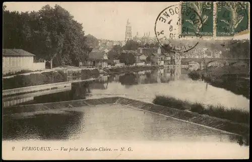 CPA Périgueux Vue prise de Sainte-Claire; Orts-Panorama 1917