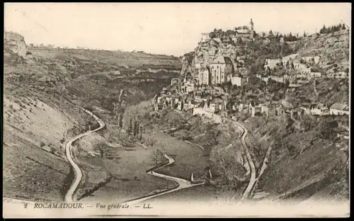CPA Rocamadour Panorama von ROCAMADOUR Vue générale 1910