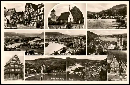 Ansichtskarte Miltenberg (Main) Mehrbild: Stadt Straßen 1963