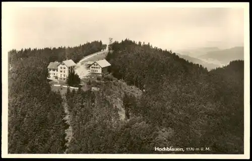 Ansichtskarte Schliengen Hotel und Pension Hochblauen, Luftbild 1953