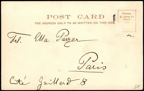 Postcard London Trafalgar Square 1900