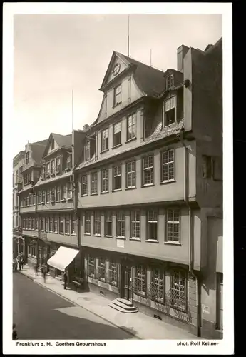 Ansichtskarte Frankfurt Main Goethes Geburtshaus (Goethehaus) 1940