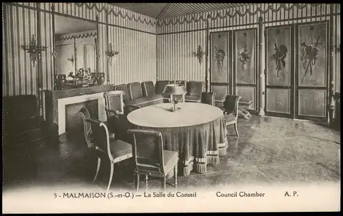 CPA .Frankreich MALMAISON (S.-et-O.) – La Salle du Conseil 1910