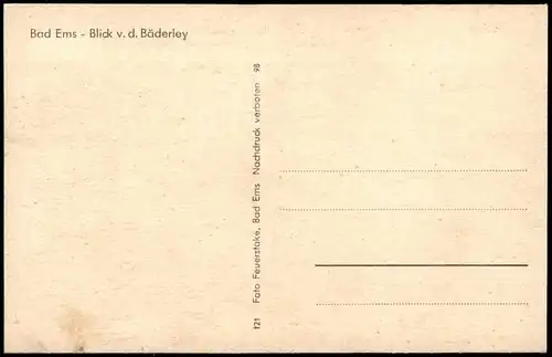 Ansichtskarte Bad Ems Stadt 1959