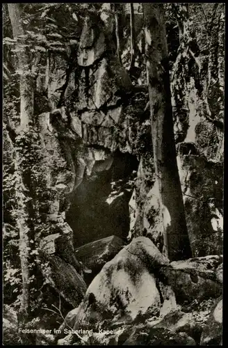 Ansichtskarte Hemer Felsenmeer im Sauerland. Kapelle 1959