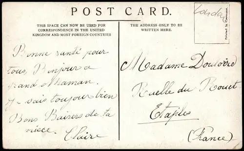 Postcard London Buckingham Palace - Boote 1911