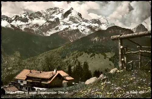 Ansichtskarte Garmisch-Partenkirchen Eckbauer 1236m - Colorfotokarte 1964