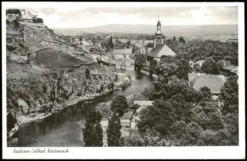 Ansichtskarte Bad Kreuznach Blick auf die Stadt 1953